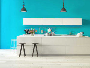 Cocina moderna con muebles blancos reformas de cocinas de Construcciones Barcino